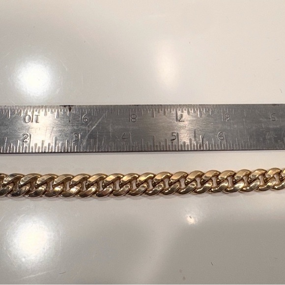 Men’s 10k Cuban Link Gold Bracelet Weight 30 grams